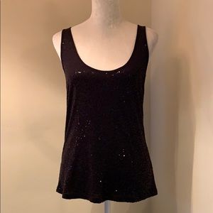 Sequin Tank Top black Large